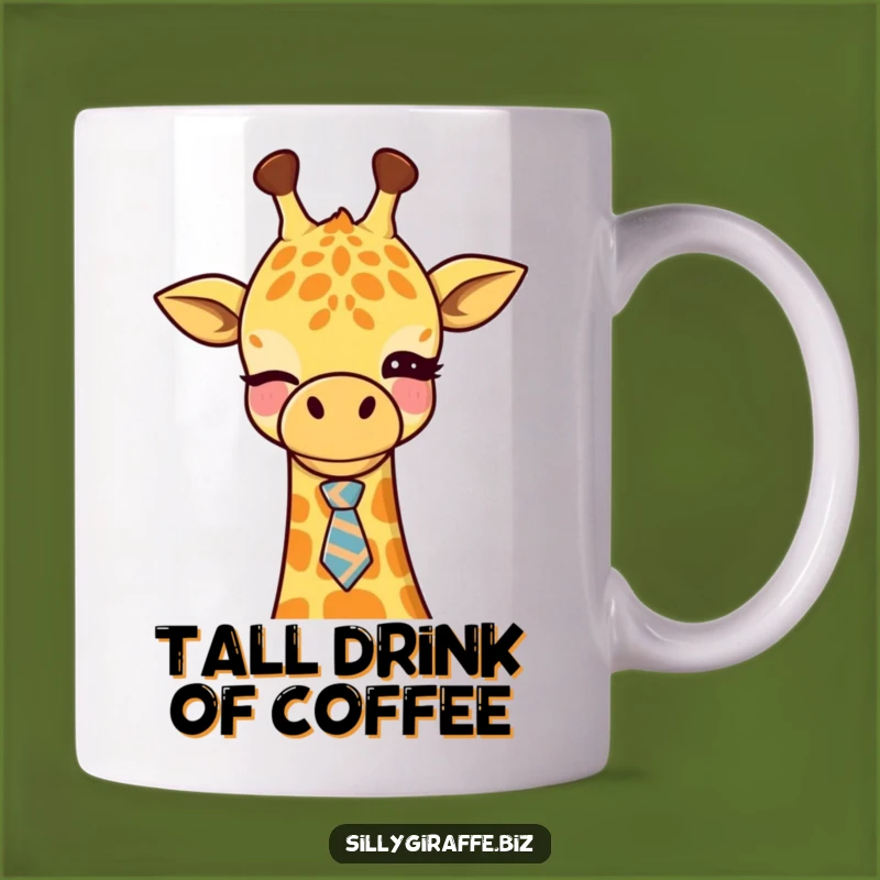 Funny Giraffe Tie Mug: Witty Office Animal for a Hilarious Corporate Gift