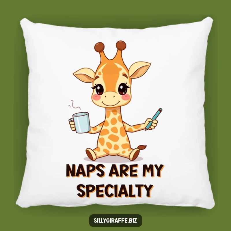 Funny Giraffe Juggling Pillow - Cozy Comfort with a Humorous Twist