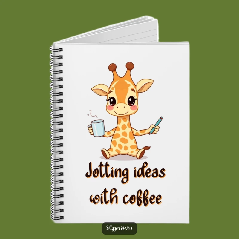 Funny Giraffe Juggling Notebook - Perfect for Capturing Ideas on the Go