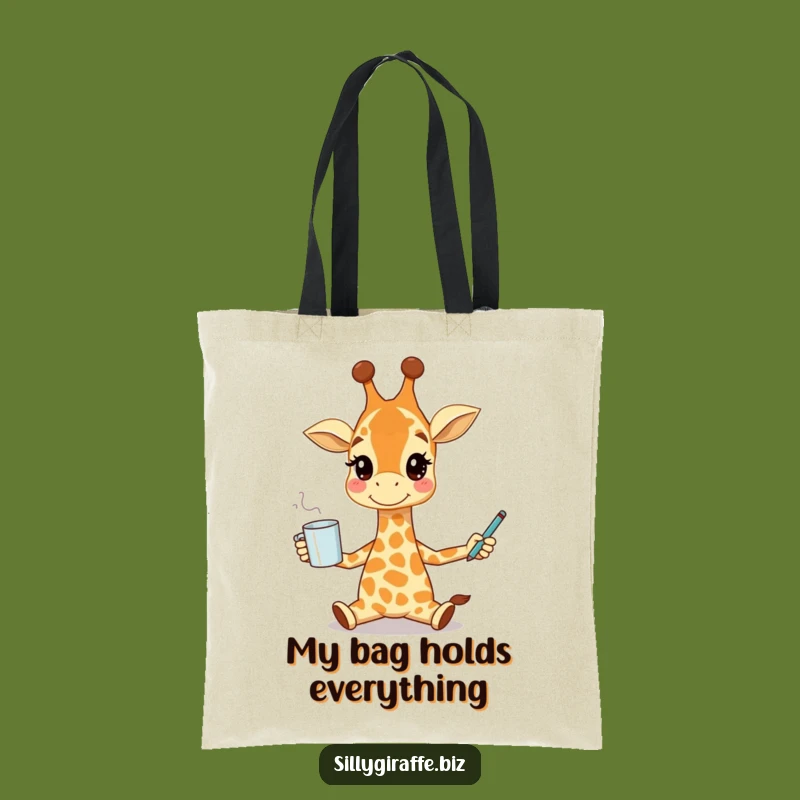 Funny Giraffe Juggling Tote Bag - Spacious & Hilarious Carry-All for Essentials