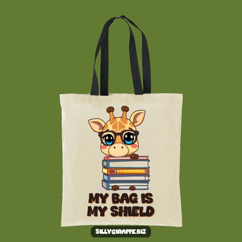 Funny Giraffe Files Tote Bag - Spacious & Hilarious Bag for Organized Chaos